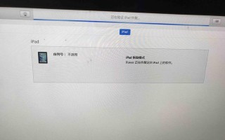 插上电脑后iPad显示错误的解决方法（iPad连接电脑出现问题？这些方法帮你解决！）